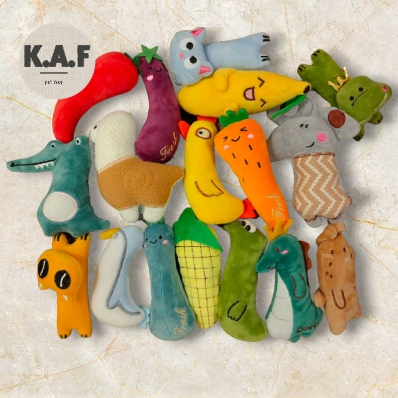 (T01)พร้อมส่งจากไทย!! ตุ๊กตาขัดฟัน ของเล่นสัตว์เลี้ยงแสนน่ารัก sizeเล็ก มีหลายแบบ พร้อมให้น้อลๆได้เป็นเจ้าของ