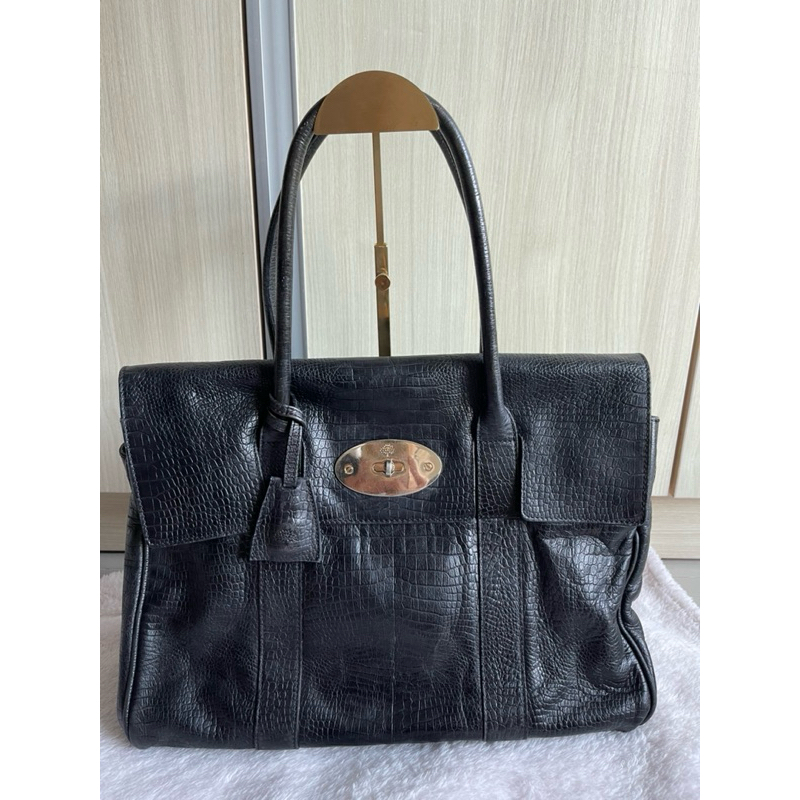 MULBERRY Embossed Leather Tote Bag