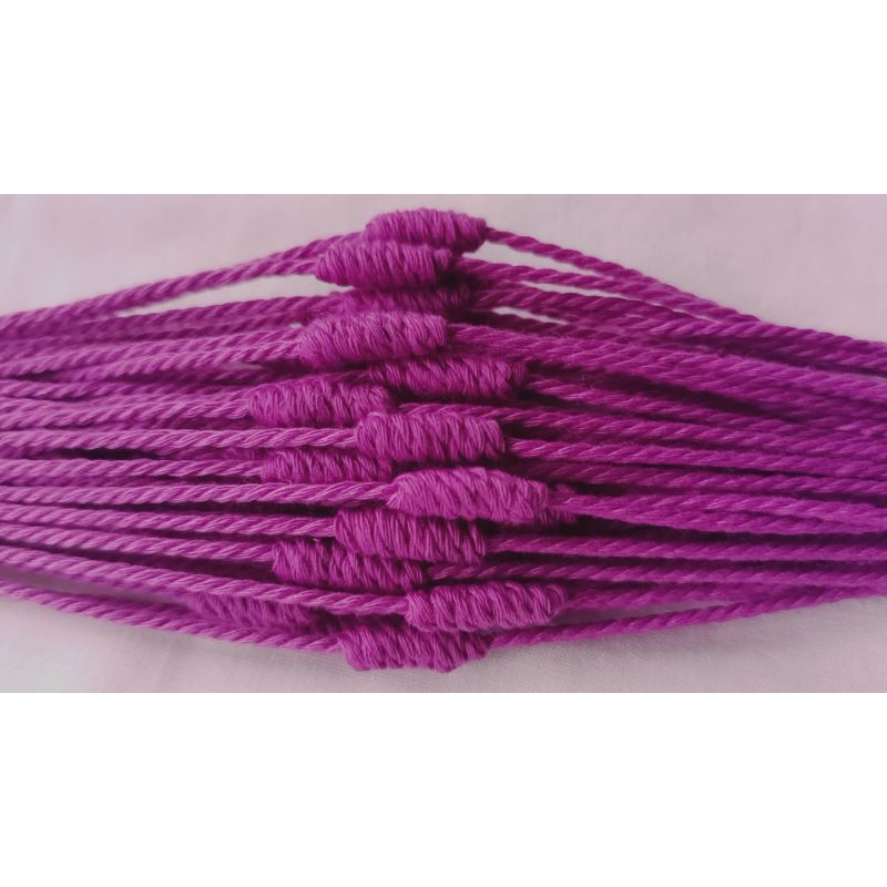 ด้ายผูกข้อมือฝั้นด้าย9ครั้งเพื่อความเป็นศิริมงคล มี9สีมงคลความยาว32-35ซม ขนาด1.5-2มิล ราคาเฉลี่ยต่อเส้น50สตางค์ ราคา ถูกที่สุด ดีลบีเคเค แกลเลอรีภาพที่ 7