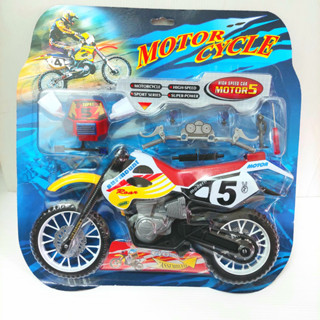 รถมอเตอร์ไซค์ มอเตอร์ไซค์วิบาก สมจริง  ขนาด ยาว 33 cm. สูง 2…