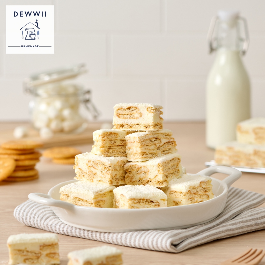(เจ้าดังในตต.) Dewwii ขนมนูกัต ขนมตังเมไต้หวัน นมครันชี่ (Milk Crunchy)