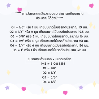 ข้อต่อ PC ข้อต่อลม แพ็ค 10 ตัว ข้อต่อตรงเกลียวนอก PC 4,6,8,10,12 ข้อต่อสายลม ข้อต่อนิวเมติก