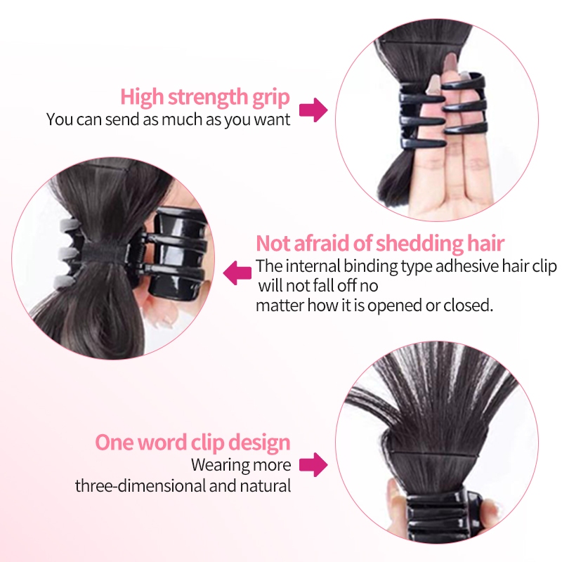 กิ๊บติดผมหางม้า กิ๊บเสกผมหนา รูปขนไก่ แฟชั่น สําหรับผู้หญิง - รูปที่ 3