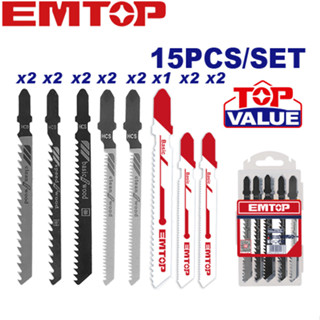EMTOP ชุดใบเลื่อยจิ๊กซอว์ ชุดละ 15 ชิ้น รุ่น EJSBT1501 ( Jig…