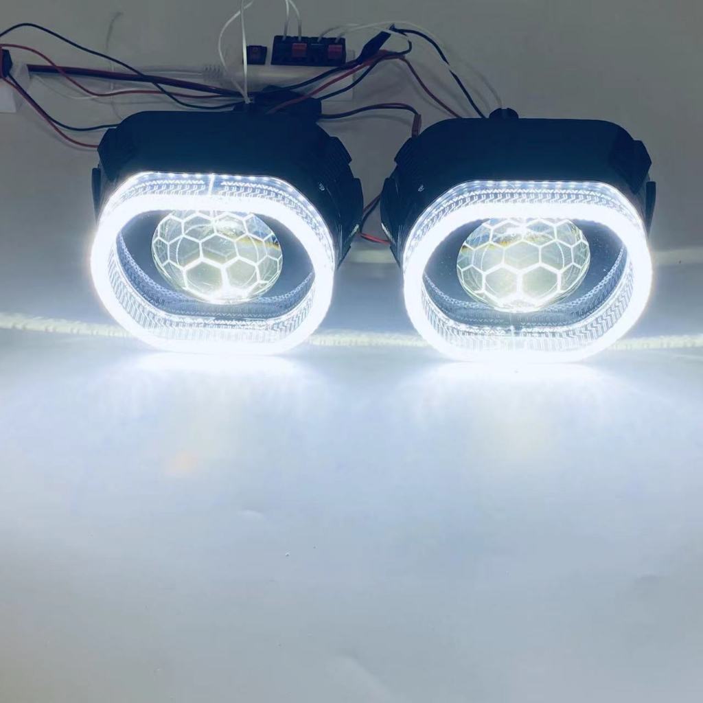 โปรเจคเตอร์  BI LED 3 นิ้ว FOOTBALL LEN 5D i7 O 140W RHD IP68 พร้อม DRL และไฟเลี้ยวในตัว ติดตั้งง่าย