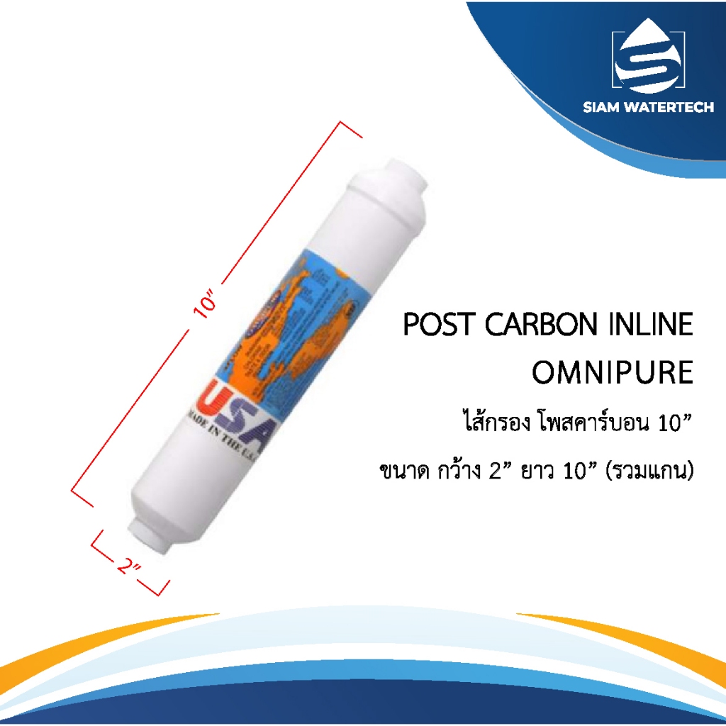 ไส้กรอง Post Carbon USA (Omnipure)