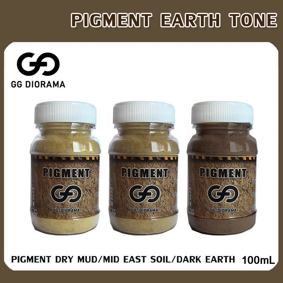 Pigment พิ๊กเม้นท์หรือสีผงฝุ่น โทนดิน (100ml)