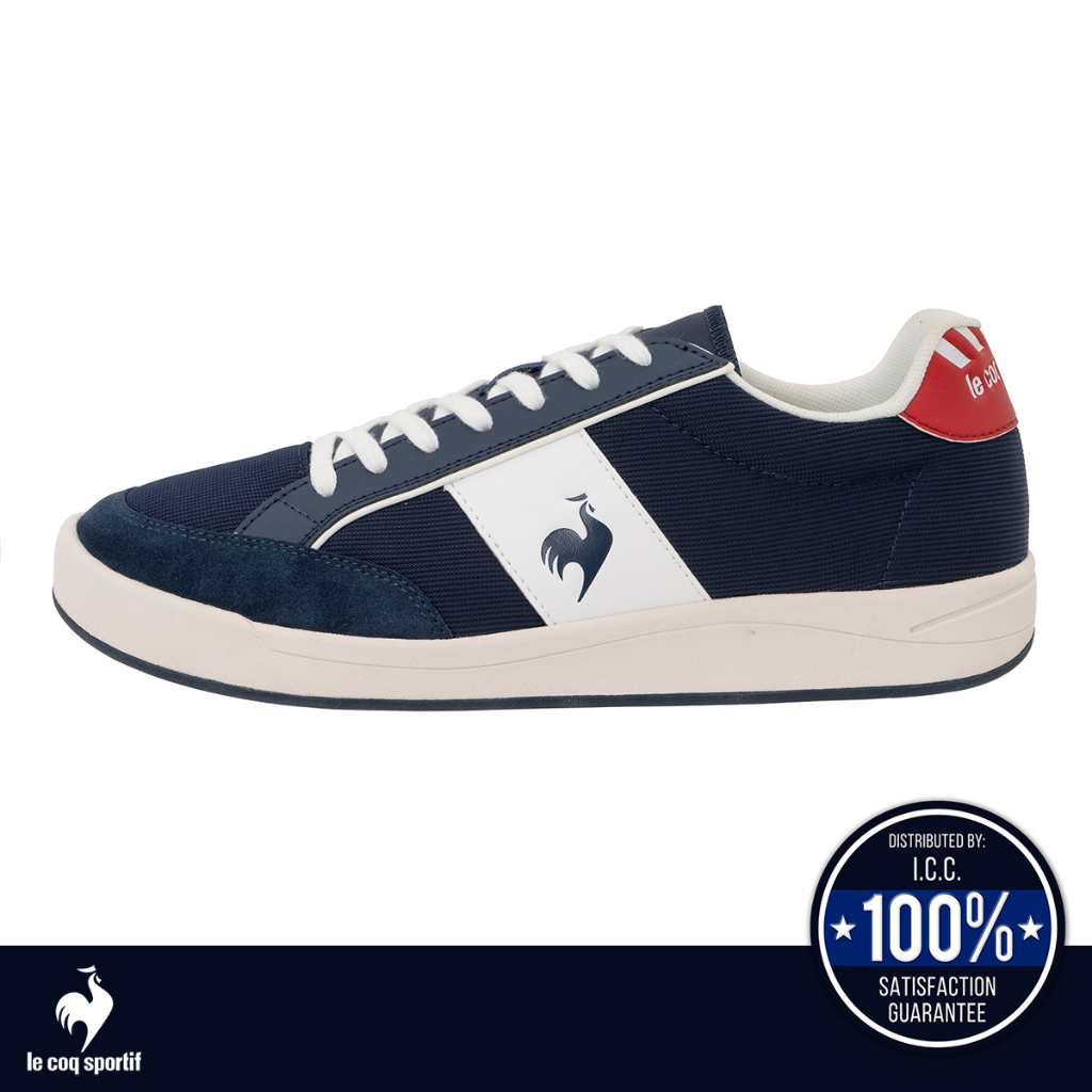 le coq sportif รองเท้าชาย รุ่น LCS GRAND EST AC สีกรม (รองเท้าผ้าใบ, รองเท้าแฟชั่น, แบบผูกเชือก)