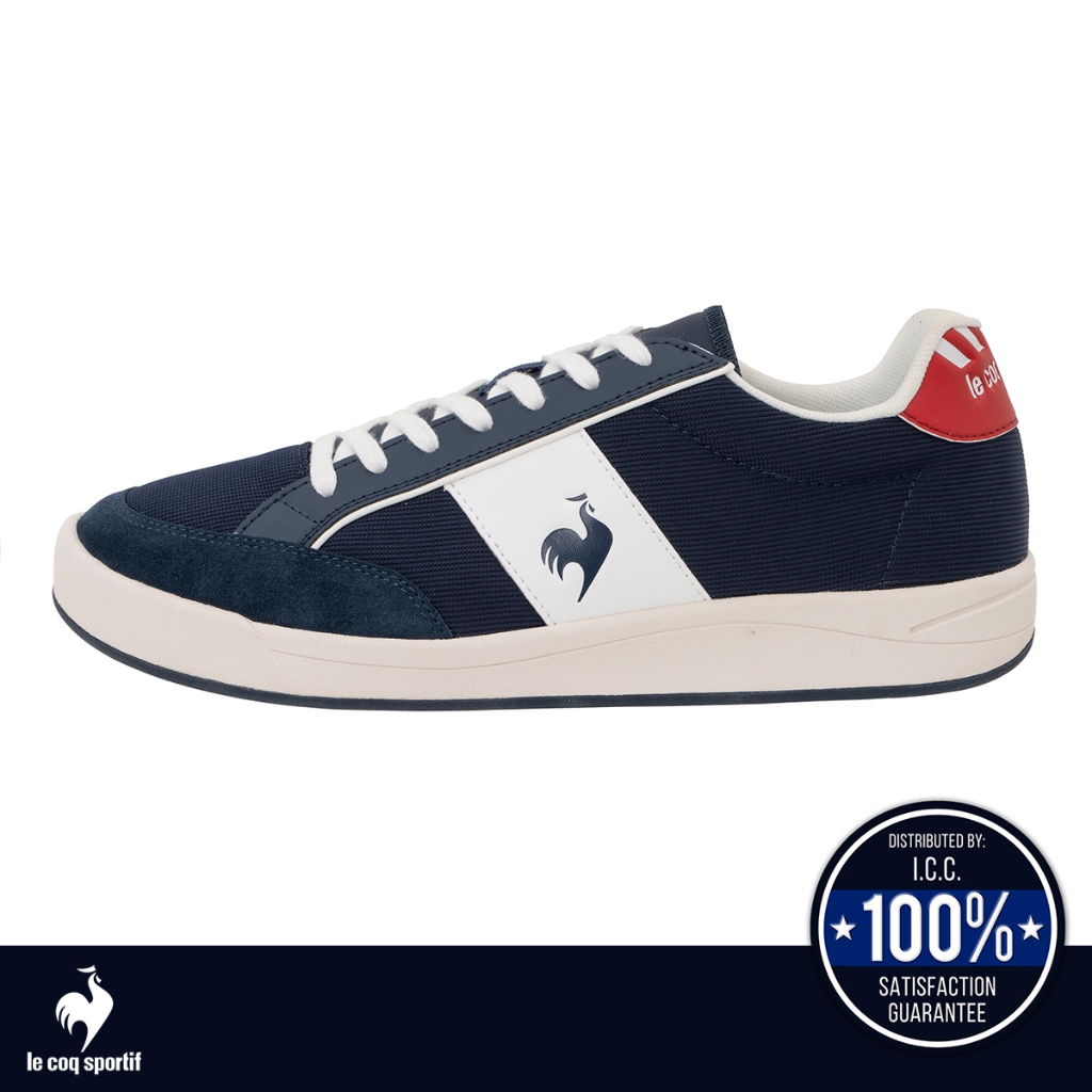 le coq sportif รองเท้าชาย รุ่น LCS GRAND EST AC สีกรม (รองเท้าผ้าใบ, รองเท้าแฟชั่น, แบบผูกเชือก, lecoq, เลอค็อก)