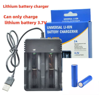 ถ่านชาร์จ 18650 3.7V 9000 mAh ไฟเต็ม ราคาสุดคุ้ม แบตเตอรี่ลิเธียมไอออนแบบชาร์จไฟได้ ราคาถูก 4 ก้อน charger