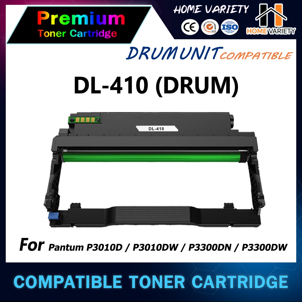 HOME ตลับดรัมเทียบเท่า DL-410/DL410/DL 410/D410 เครื่องปริ้น For PANTUM P3010D/P3010DW/P3300DN/P3300