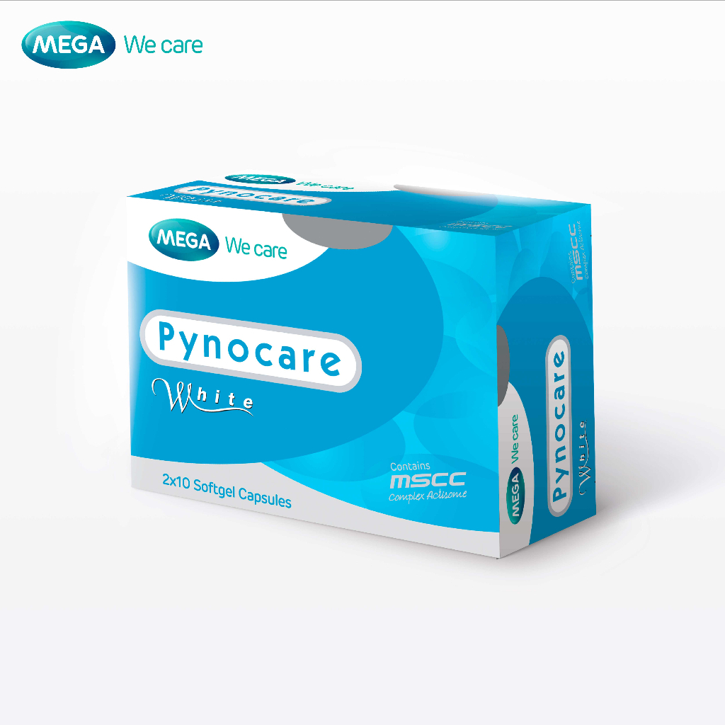 MEGA We care เมก้าวีแคร์ PYNOCARE WHITE (20 's ) ไพโนแคร์ ไวท์ 20 เม็ด