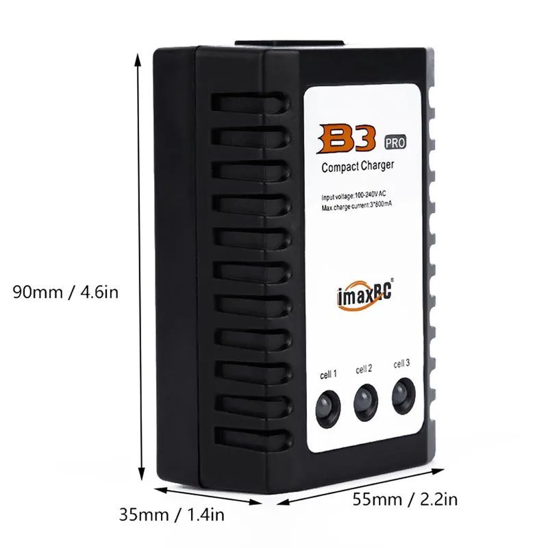 imax B3 PRO เครื่องชาร์จแบตเตอรี่ Lipo 2-3 เซลล์ 7.4-11.1 V Balanceชาร์จ สำหรับชาร์จแบตเตอรี่ลิโพ