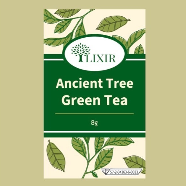ตัวอย่างชาเขียวต้นชาโบราณ แหล่งดอยวาวี Tlixir | Ancient Tree Green Tea Sample 8 กรัม