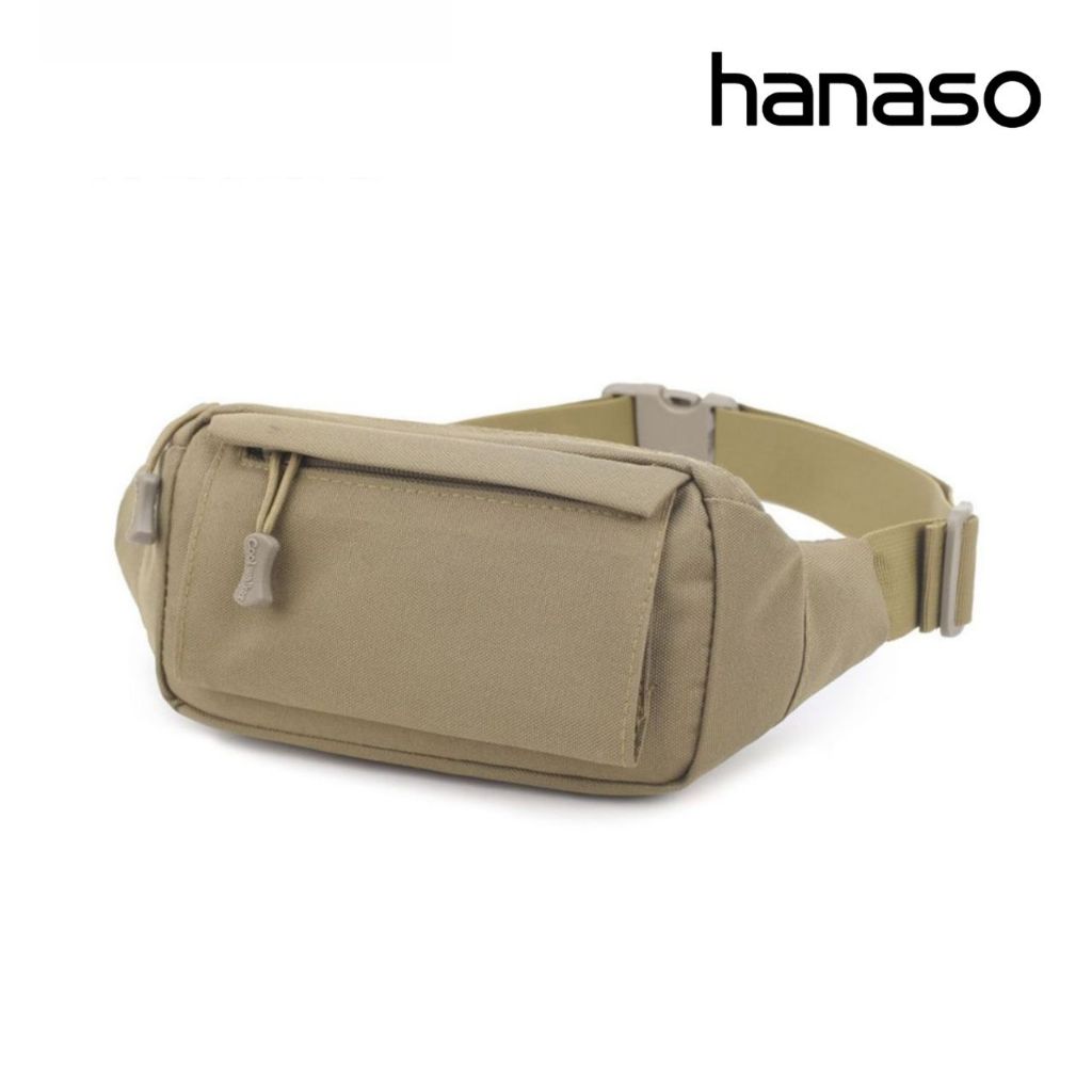 Hanaso กระเป๋าคาดเอว กันน้ำ ลายทหาร คาดอก สะพายข้าง waist bag