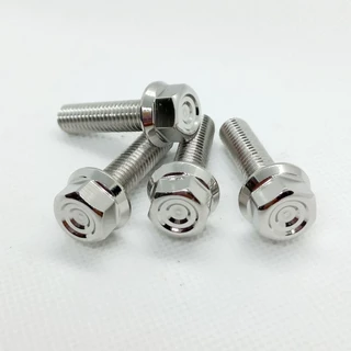 น็อตเลสหัวเหลี่ยมจี้ลาย เบอร์6(M4) , เบอร์8(M5) , เบอร์10(M6) ** ราคาต่อ 1 ตัว **