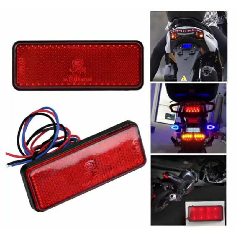 ทับทิมสะท้อนแสง แบบมีไฟ LED มีให้เลือก 2 สี Wave125i LED / ADV / PCX / Forza / X-Max / Lead 125 / Rc100 *ของมีพร้อมส่ง* ราคา ถูกที่สุด ดีลบีเคเค