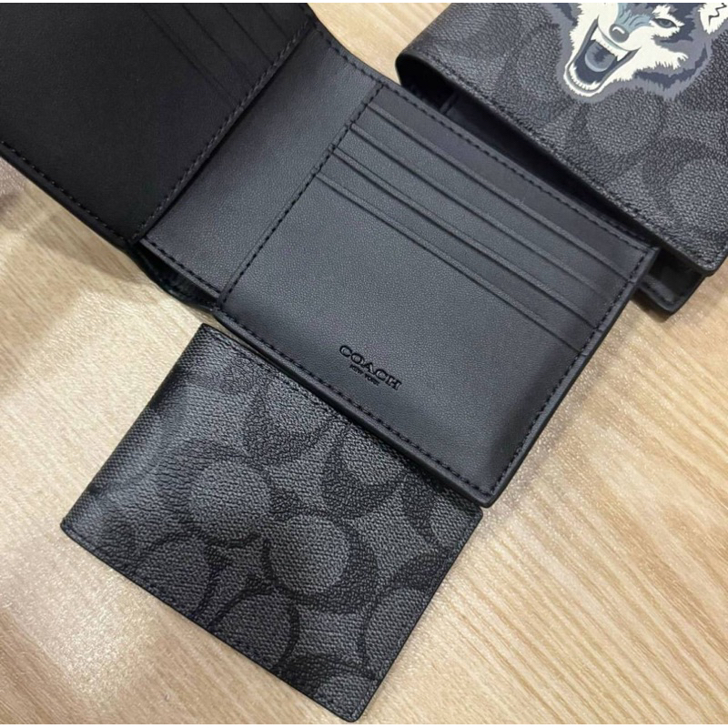 【ของแท้ 100%】กระเป๋า COA CH แท้ กระเป๋าwallet  2 IN 1 สินค้าพร้อมส่ง