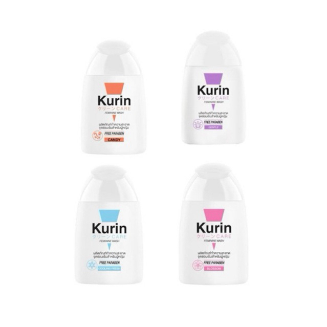 คูรินแคร์ Kurin  Feminine Wash candy/Gentle/Blossom/Cooling Fresh ปริมาณ100ml