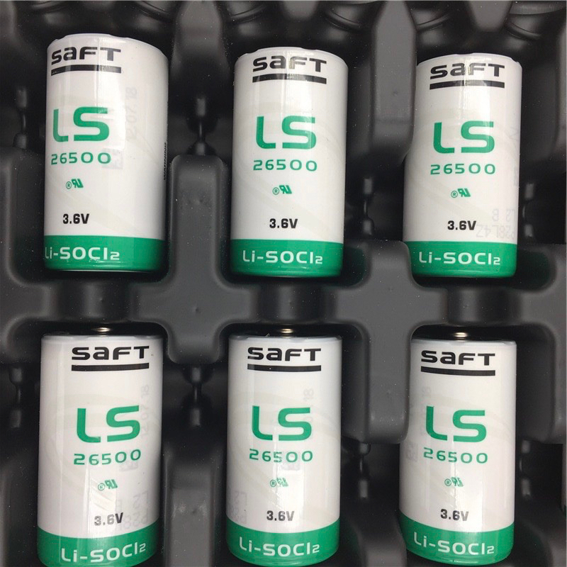 SAFT LS26500 26500 C ขนาด3.6V 8000MAH Non-Rechargeable แบตเตอรี่ PLC แบตเตอรี่ลิเธียม