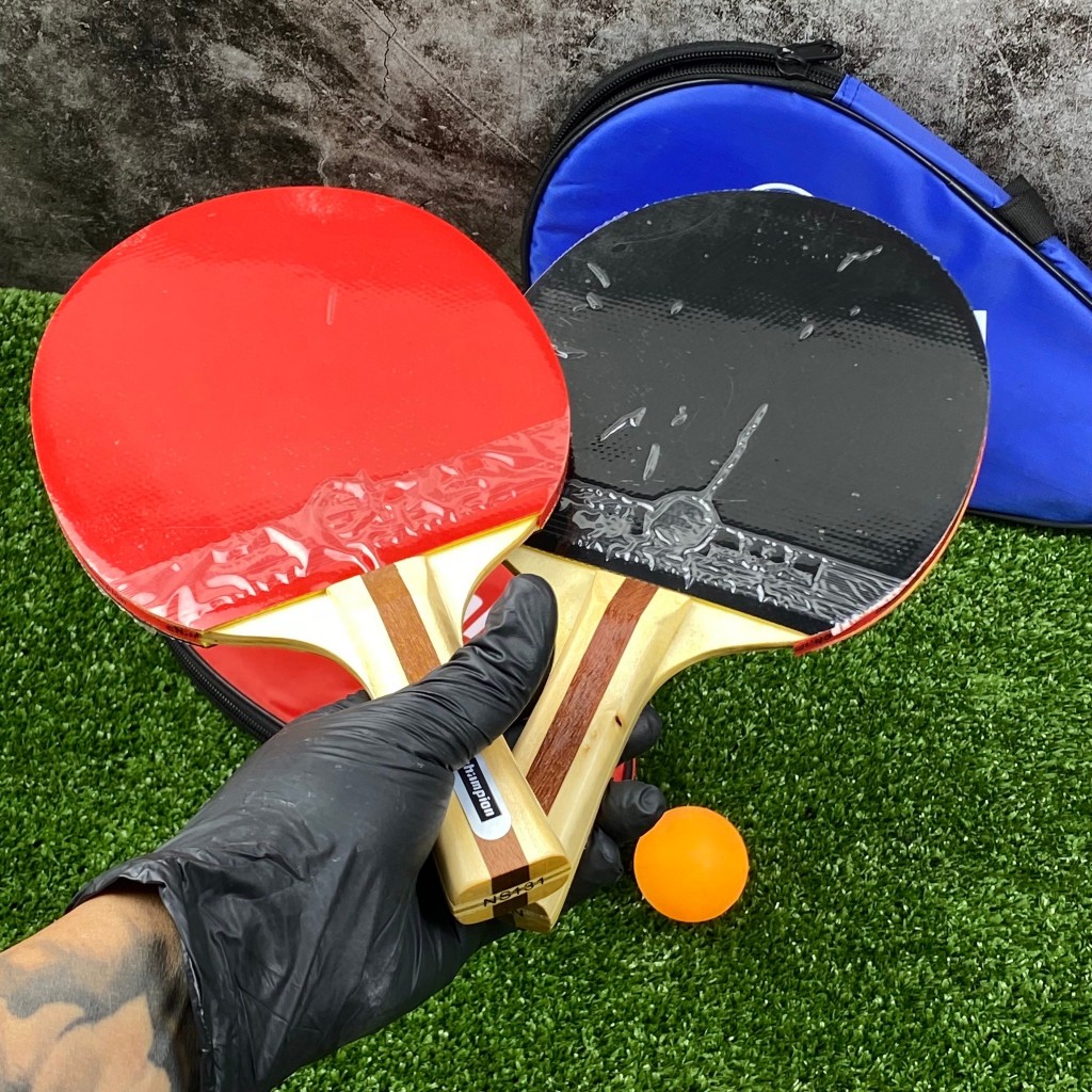 ไม้ปิงปอง ไม้lเทเบิลเทนนิส พร้อมซองใส่ไม้ ยี่ห้อ Champion ของแท้💯% **แถมลูกปิงปอง 1 ลูก** - รูปที่ 6