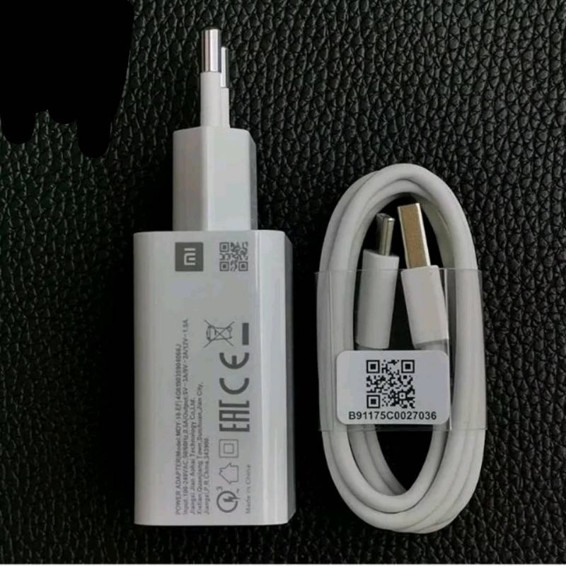 สายชาร์จใช้ร่วมกับ Mi9 , Redmi Note8 , Note7 Original Mi9 Fast Charger QC3.0 18W for MI 9 , Mi9 SE , Redmi Note9 9s Mi8