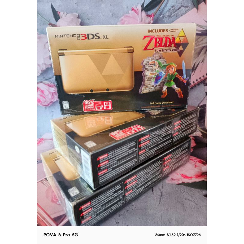 Nintendo 3DS XL Zelda A Link Between Worlds Limited Edition Console💚🧡🩷