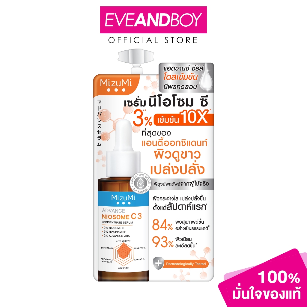 Mizumi - Advance Niosome C Concentrate Serum (6 g.) มิซึมิ แอดวานซ์ นีโอโซม ซี คอนเซนเทรท เซรั่ม - 6 กรัม