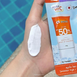 【แบบซอง】สมูทโตะ ไฮยา ซี ไบร์ท อัพ ซันสกรีน Smooto Hya C Bright Up Sunscreen 70 กรัม