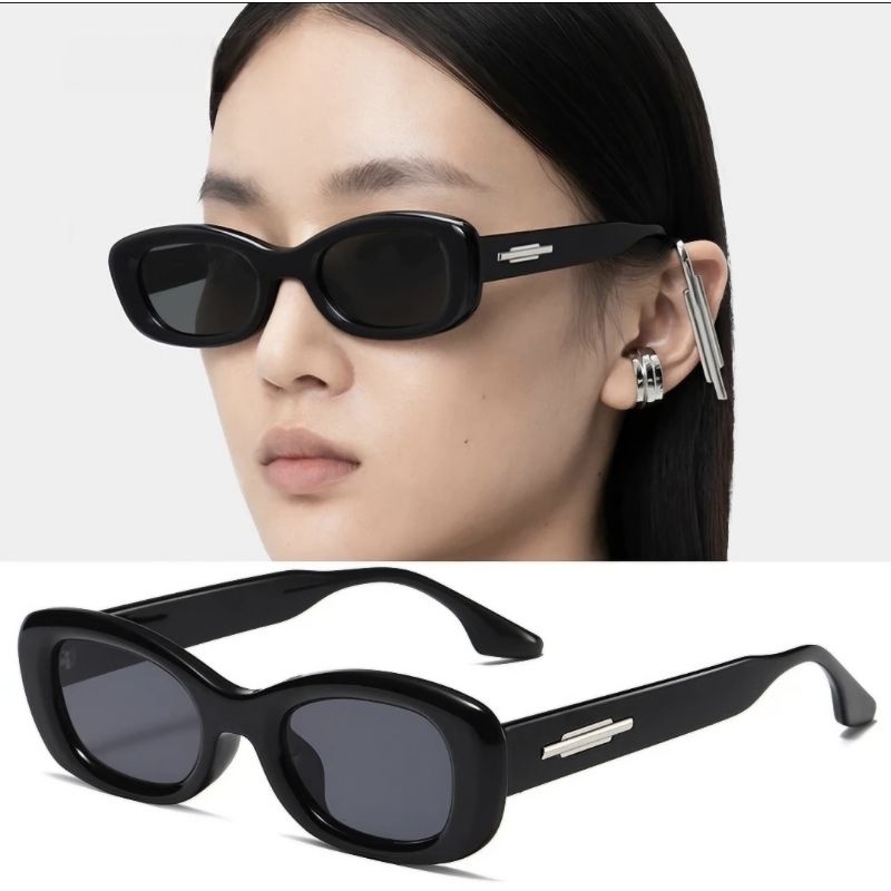 แว่นกันแดดGAMT Oval Frame Trendy Sunglasses 50mm Outdoor Hip Hop  Driving UV400 Commuter Sunglasses.