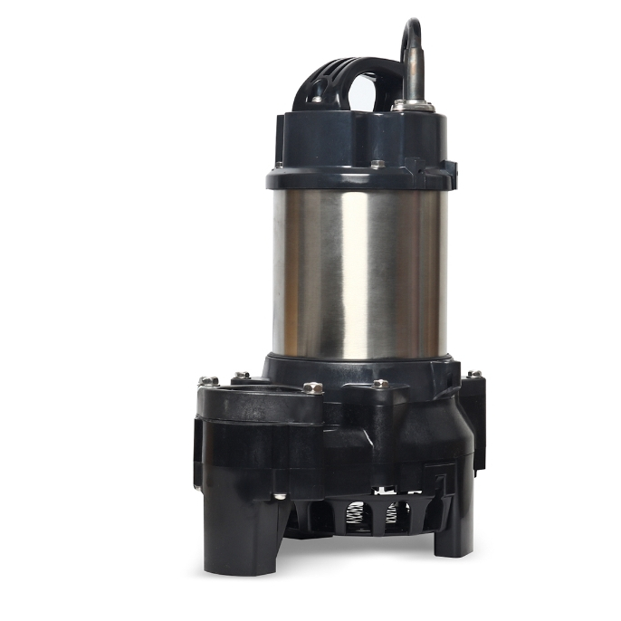 50PN2.4S ปั๊มแช่สูบน้ำเสียผลิตจากเรซิ่น TSURUMI PN-Series ใบพัด Vortex ขนาดท่อ 2″ 0.4kW ไฟ 1 เฟส 220