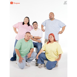 Expogarment เสื้อยืด ไซส์ใหญ่ พาสเทล Pastel คอกลม แขนสั้น คอ…