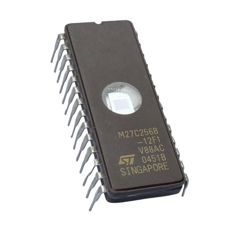 M27C256B-12F1 MICROCHIP EPROM 32K x 8bit, 256 Kbit, 4.5 V to 5.5 V (1ชิ้น) STMicroelectronics