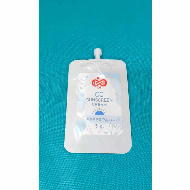 WE-DG-INFINITY88 CC sunscreen SPF50PA+++ กันแดดแบบซอง ผสมรองพื้น กันน้ำ