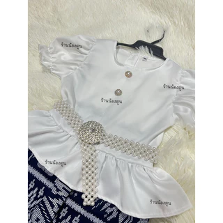 ชุดไทยเด็กผู้หญิง📌ส่งไว ชุดลายลิซ่า📍 ใส่ไปโรงเรียน 📌ราคาแค่ชุด📌