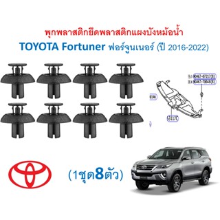 SKU-A718 (1ชุด8ตัว) พุกพลาสติกยึดพลาสติกแผงบังหม้อน้ำ TOYOTA…