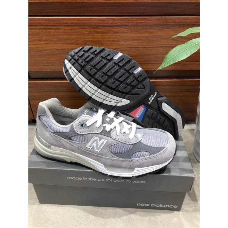 New Balance 992 GR Running shoes gray（ของแท้ 100%💯）