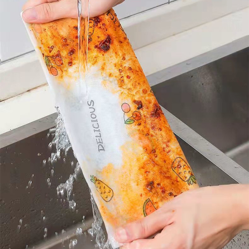 ทิชชู่เช็ดน้ำมัน เศษผ้า ทิชชู่ซักได้ แผ่นซับอเนกประสงค์ ใช้ซ้ำได้ ไม่สะสมแบคทีเรีย ไม่เปื่อยง่าย ใช้ได้เปียกและแห้ง - รูปที่ 4