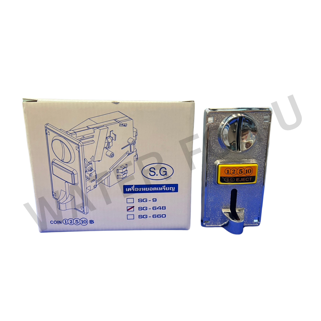 ช่องหยอดเหรียญ SG-648 บเหรียญ 1,2,5,10 บาท ได้ทุกรุ่น ไม่ต้องใช้เหรียญแม่แบบ