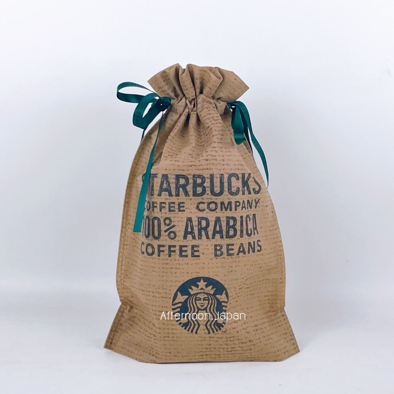 🛍️ [พ ร้ อ ม ส่ ง] ถุงผ้า Starbucks มีสายรูด