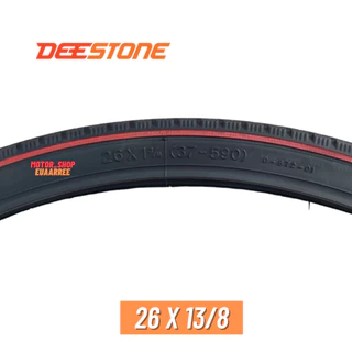 DEESTONE 26X1 3/8 ยางนอกจักรยาน (ขอบแดง) xเส้น