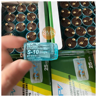 NPV สตาร์ทเตอร์ Starter (25 ชิ้น/1กล่อง) รุ่น NS-001 แท้100% S-10 สำหรับหลอดไฟ Fluorescent star