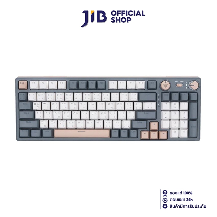 WIRELESS KEYBOARD (คีย์บอร์ดไร้สาย) FANTECH ATOM PRO96 MK914 (SATURN) (BLUE SWITCH RGB EN/TH)