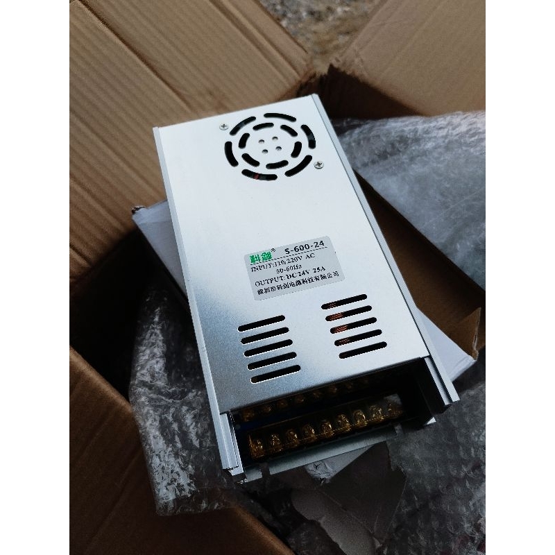 สวิทชิ่ง 24v 25A 600w หม้อแปลง 24 โวลท์ ของใหม่ มีพัดลมในตัว