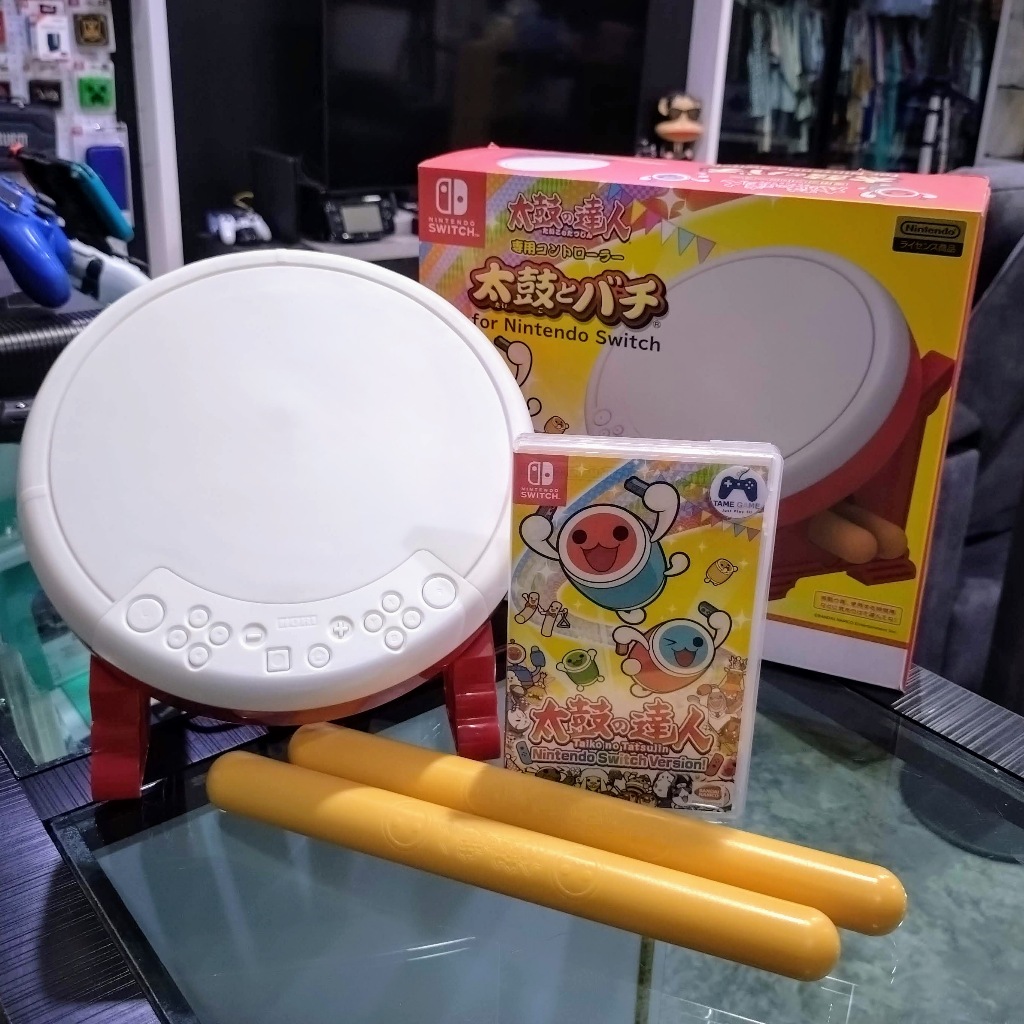 (ภาษาอังกฤษ) มือ2 Taiko no Tatsujin Nintendo Switch Version! กลอง Taiko Drum Controller มือสอง