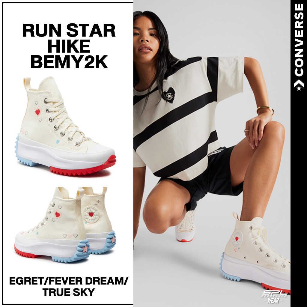 Converse คอนเวิร์ส รองเท้าผ้าใบ รองเท้าแฟชั่น M Run Star Hike HI A09214CUS4CMMC (3800)