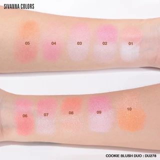 DU278 ซีเวนน่า คัลเลอร์ส คุกกี้ บลัช ดูโอ้ Sivanna Cookie Blush Duo 5g.