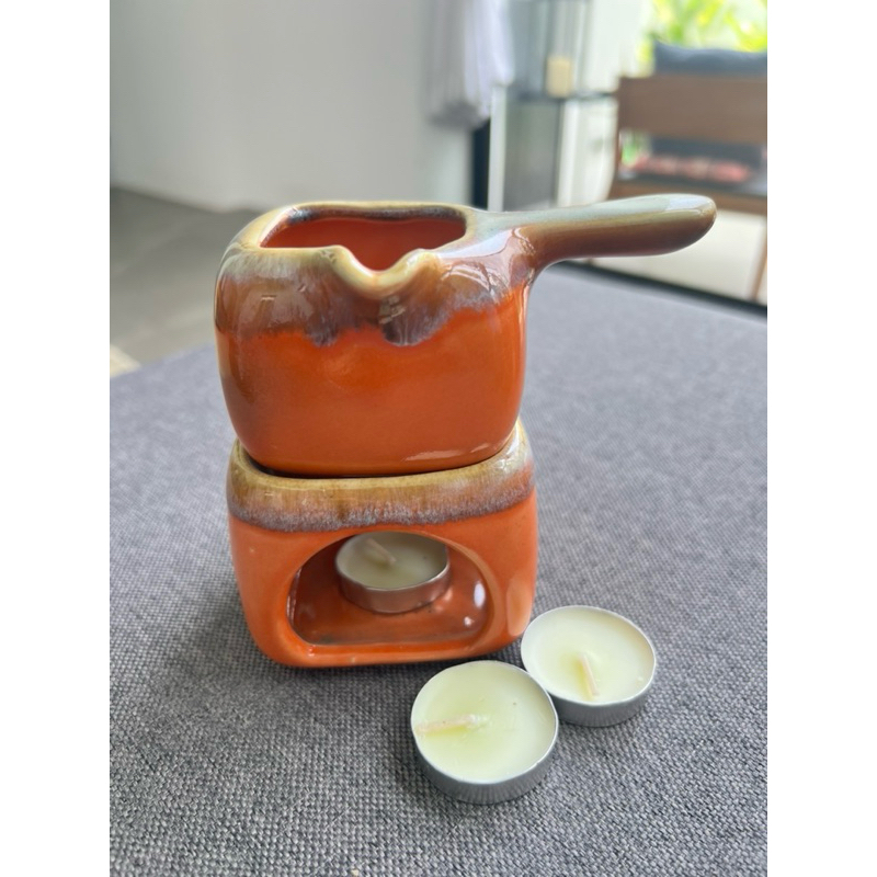 เตาน้ำมันหอมระเหย แยกถ้วยน้ำมันได้ Essential oil butner  ออฟฟิศซินโดรม ใช้ในบ้าน ร้านนวด สปา โรงแรม (ซื้อเยอะมีราคาส่ง