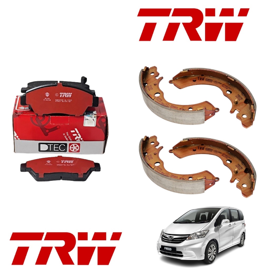 TRW ผ้าเบรคหน้า ผ้าดิสเบรคหน้า ก้ามเบรคหลัง TRW DTEC สำหรับ HONDA FREED ปี 2010-2015