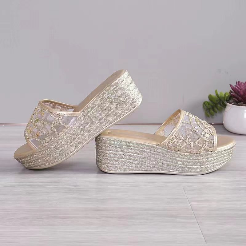 Charming missx รองเท้าส้นหนา น้ำหนักเบาแบบสวยสินค้าพร้อมส่งBR407